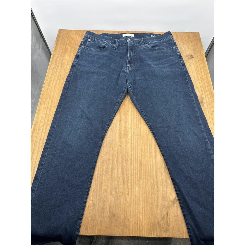 Madewell‎ Men's Slim Fit Jeans 38X32 (38x31) Blue Paxson Wash NG297 Casual Denim